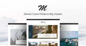 TheM – Minimal Creative WordPress Blog Template