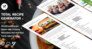 Total Recipe Generator – WordPress Recipe Maker mit Schema und Nährwertangaben