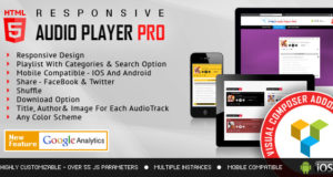 Visual Composer Addon – HTML5 Audio Player PRO für WPBakery Page Builder