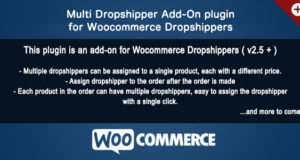 WooCommerce Dropshippers MultiDrop AddOn