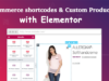 WooCommerce-Kurzcodes und benutzerdefinierte Produktseite mit Elementor