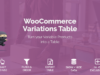 WooCommerce-Variationstabelle