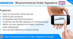 Woocommerce-Auftragsunterschrift