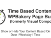 Zeitbasierter Inhalt für WPBakery Page Builder (früher Visual Composer)