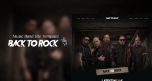 Zurück zum Rock – Creative Music Band WordPress Vorlage