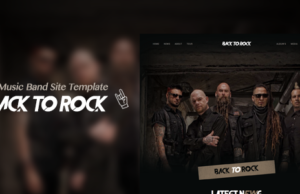 Zurück zum Rock – Creative Music Band WordPress Vorlage
