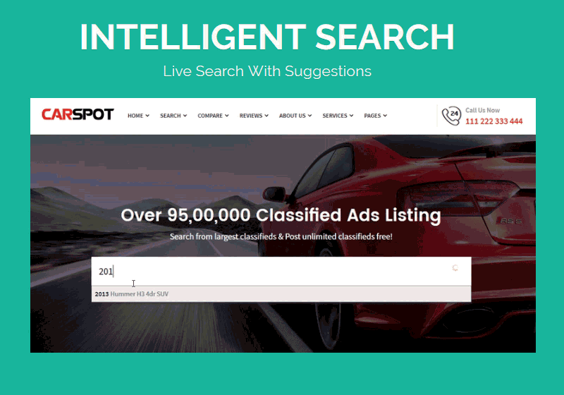 Intelligente Suchfunktion im Thema Autohändler
