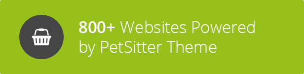 800 Benutzer - Pet Sitter WordPress Vorlage Responsive