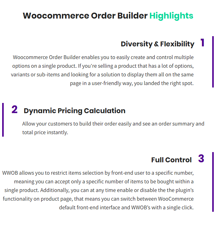 WooCommerce Order Builder | Combo-Produkte und zusätzliche Optionen