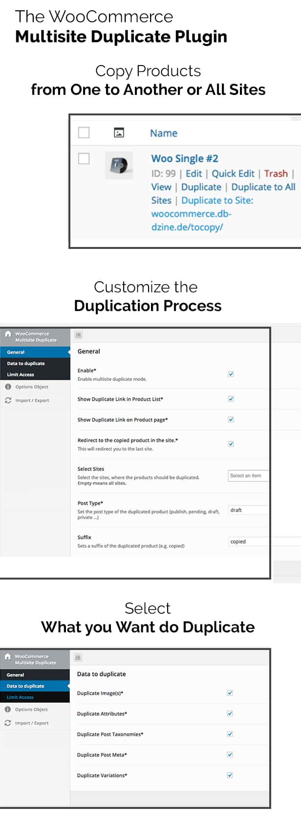 WooCommerce Multisite-Duplicator-Funktionen