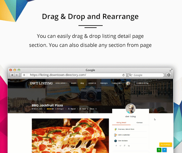 Auflistung per Drag & Drop