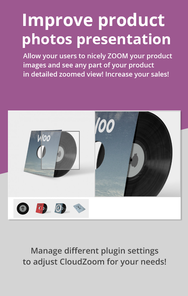 Ultimativer WooCommerce CloudZoom für Produktbilder