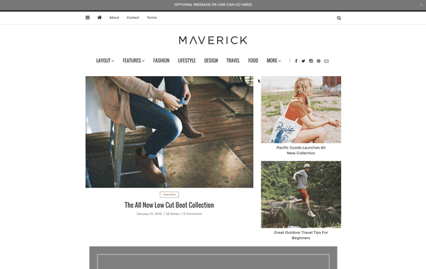 Maverick - Ein WordPress Magazine Template