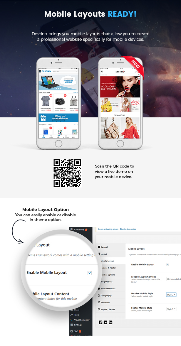 SW Destino - WooCommerce Vorlage
