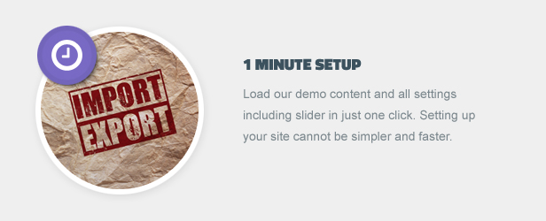 1 Minute Setup