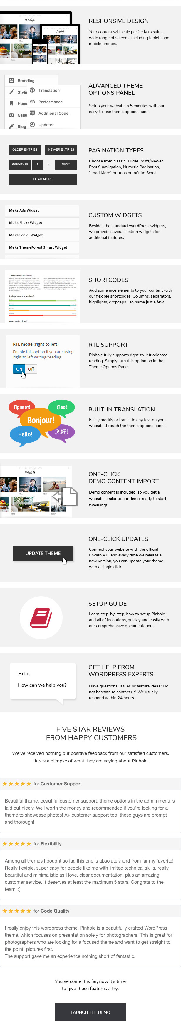Pinhole - WordPress Gallery Template für Fotografen