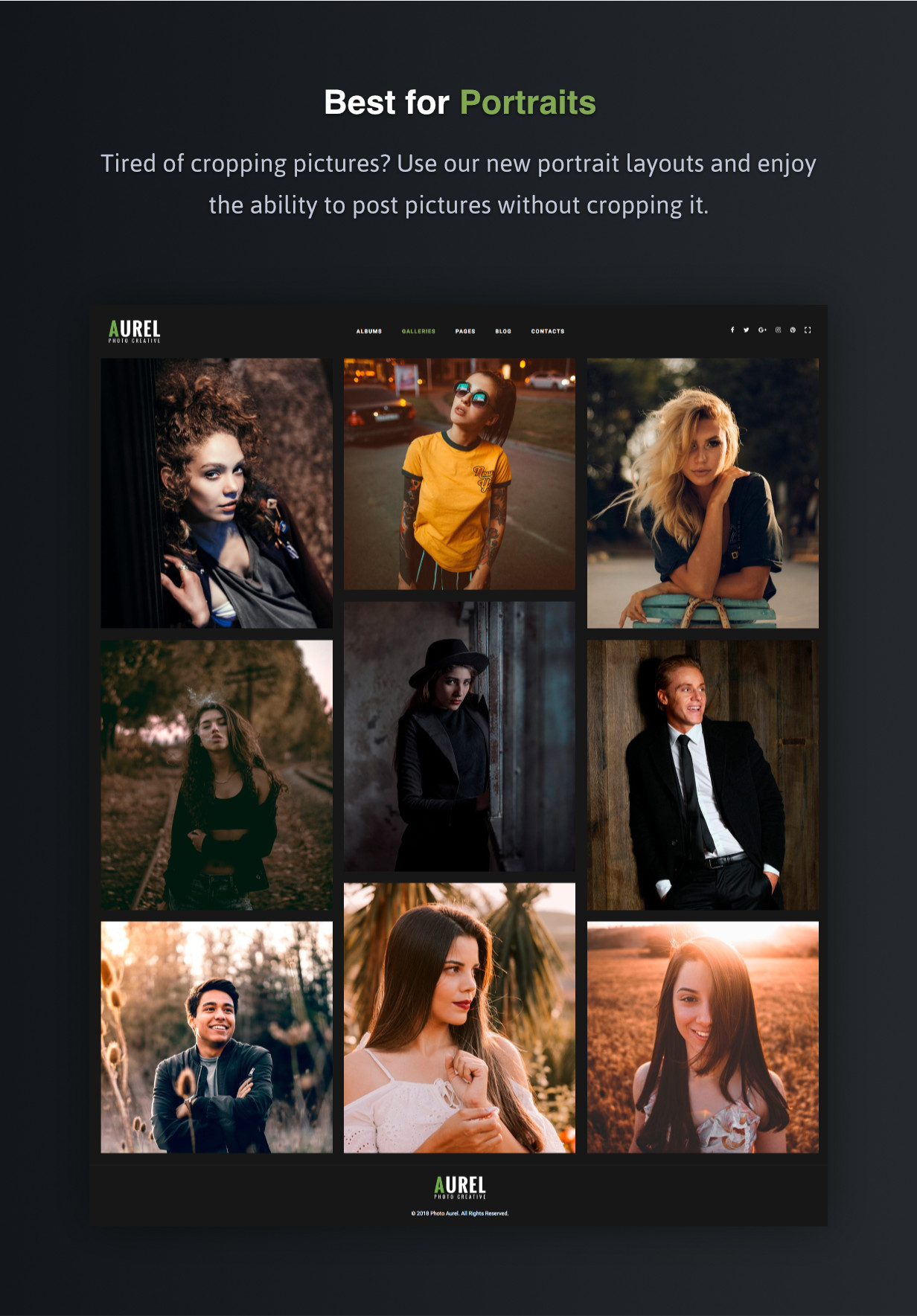 Portraits ohne Getreide