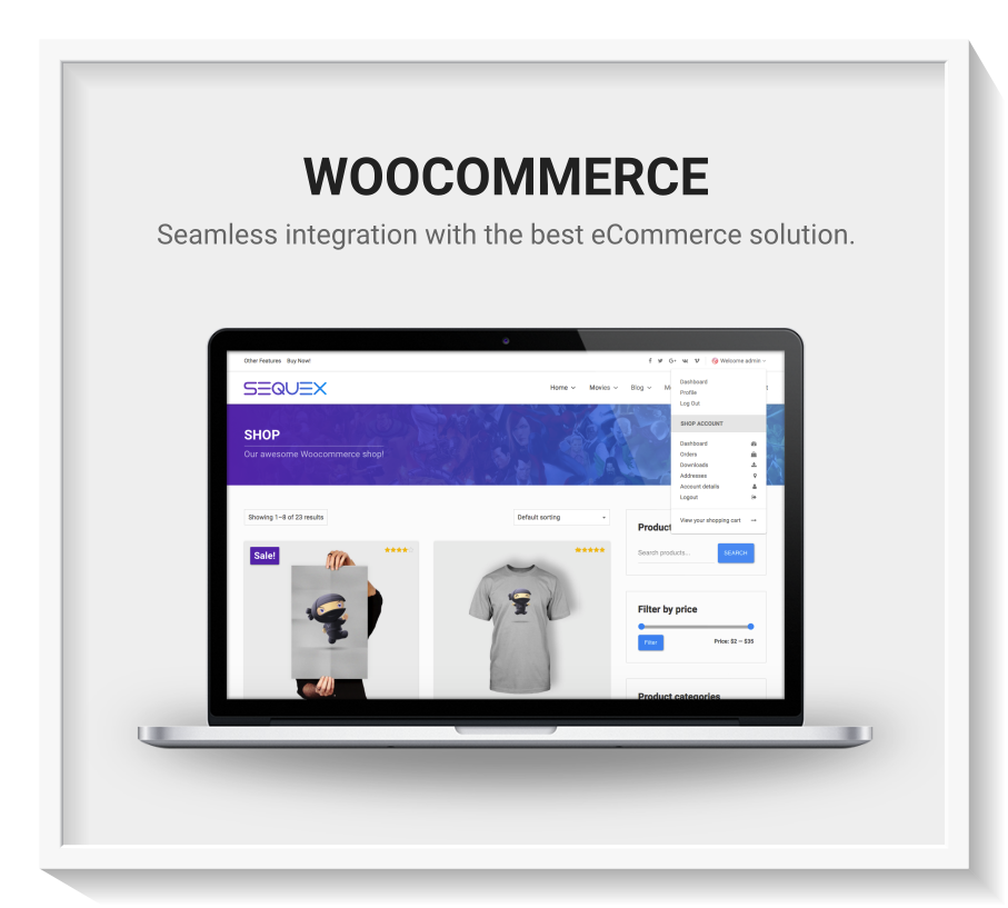 Wordpress Woocommerce-Thema