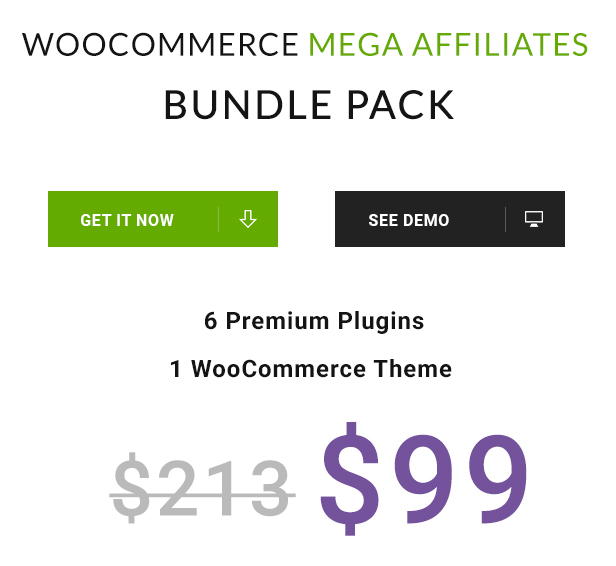 Woocommerce Mega Affiliates Bundle Pack