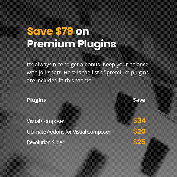 Joli-Sport - Premium Plugins