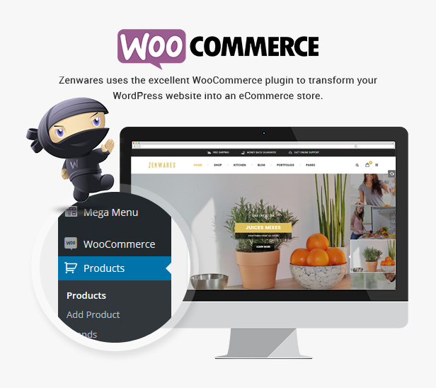 Responsive Technologie WooCommerce WordPress Layout - Woocommerce