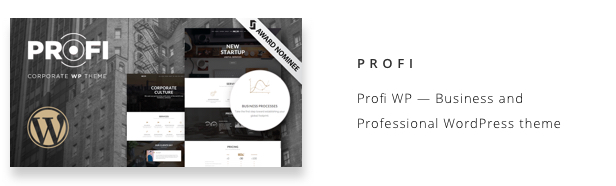 Profi - Mehrzweck-WordPress-Layout für Unternehmen - Business Corporate