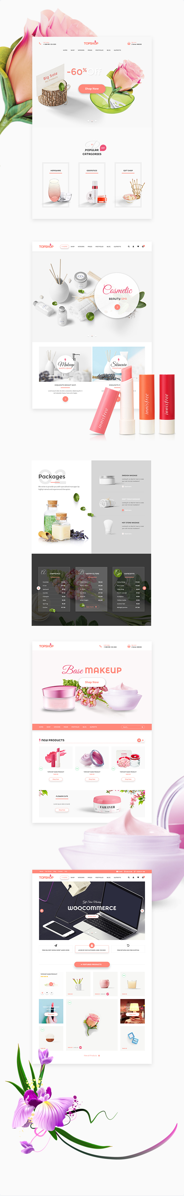 SHB (Spa, Gesundheit & Schönheit) - RTL Responsive WooCommerce WordPress Template