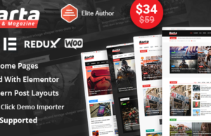 Barta – WordPress-Template für Nachrichten und Magazine