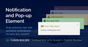 Benachrichtigungs- und Popup-Element für Avada v5 Fusion Builder