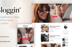 Blggn – Ein Responsives Blog & Shop-WordPress-Template