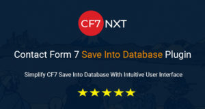 CF7NXT – Kontaktformular 7 In Datenbank Plugin speichern