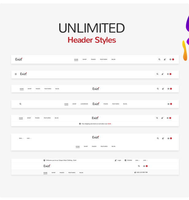 Exit WordPress Template
