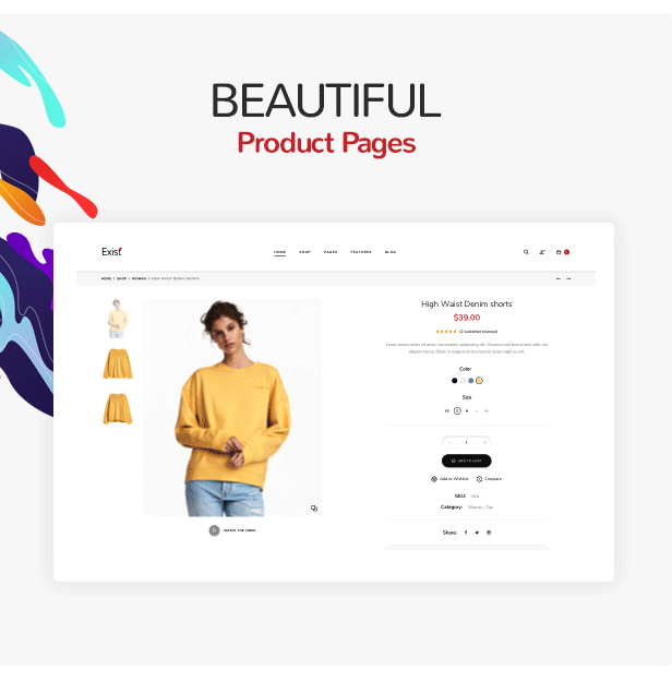 Exit WordPress Template