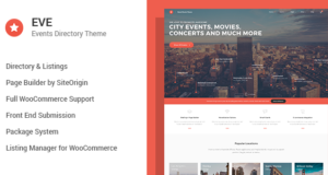 EVE – Event Directory WordPress Template