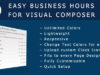 Easy Business Hours Addon für Visual Composer