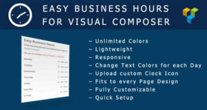 Easy Business Hours Addon für Visual Composer