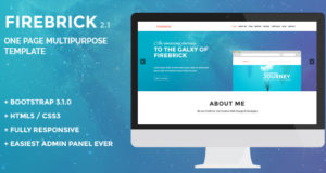 Firebrick – Mehrzweck-WordPress-Layout für eine Seite