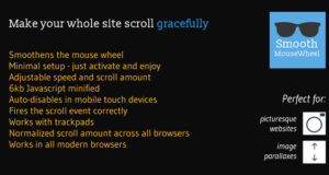Glattes MouseWheel-WordPress-Plugin