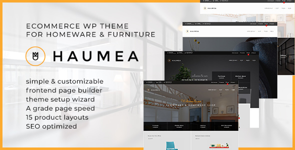Wordpress Shop Template Haumea - E-commerce WP Theme for Homeware and Furniture