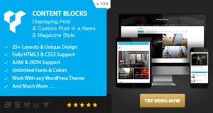 Inhaltsblocklayout für Visual Composer – Anzeigen von Post & Custom Post in einem News & Magazine-Stil