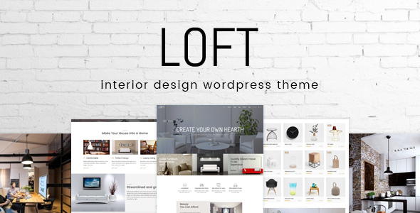 Loft Innenarchitektur Wordpress Vorlage Agentur Zweigelb