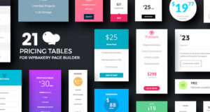 Preistabellen für WPBakery Page Builder (Visual Composer)