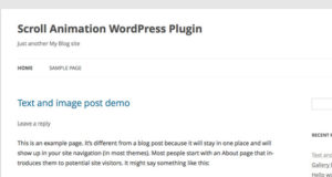 Scroll Animation WordPress Plugin