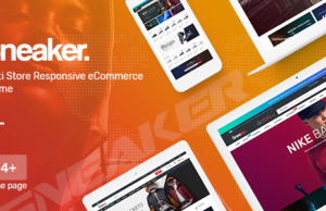 Sneaker – Schuhe Vorlage für WooCommerce WordPress