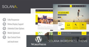 Solana – Responsive Mehrzweck-WordPress-Vorlage