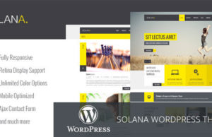 Solana – Responsive Mehrzweck-WordPress-Vorlage
