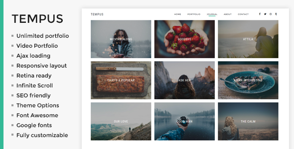 Tempus - Fotografie-WordPress-Template
