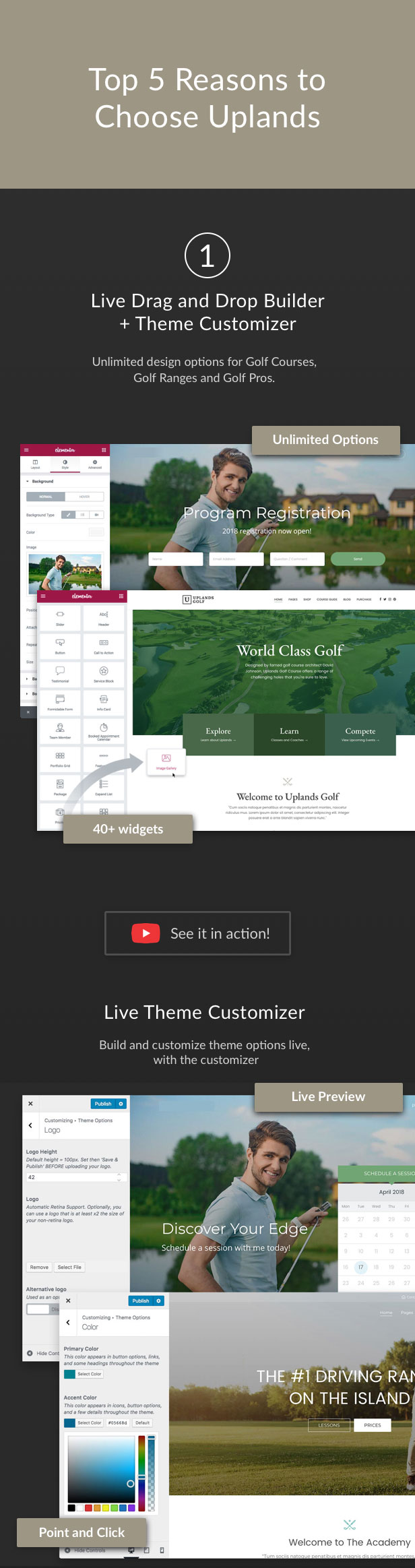 Uplands - Golfplatz-WordPress-Template