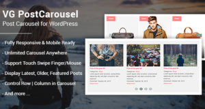 VG PostCarousel – Postkarussell für WordPress