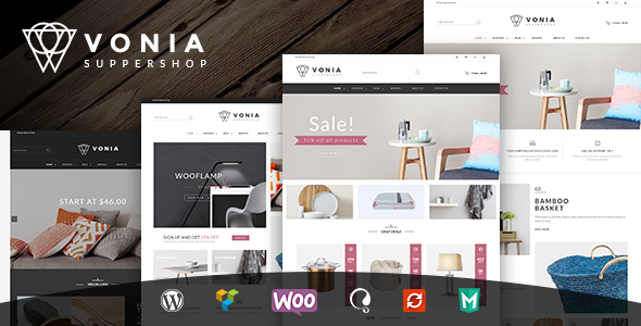 Wordpress Shop Template VG Vonia - Minimalist, Clean WooCommerce Theme